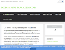 Tablet Screenshot of dieta-sana.com